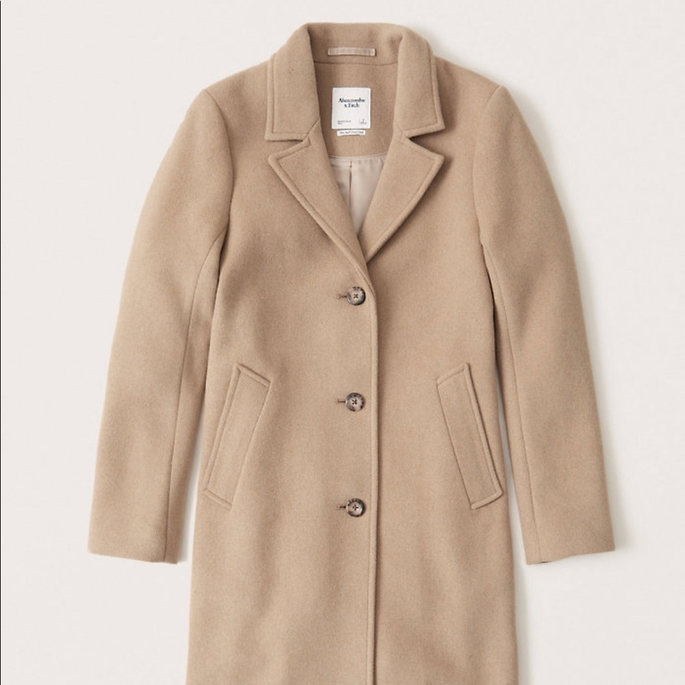 Abercrombie wool dad coat